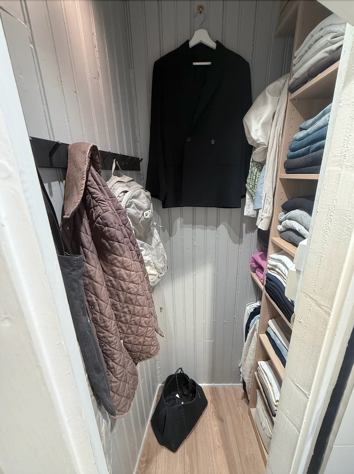 "Step-in"-garderobe.